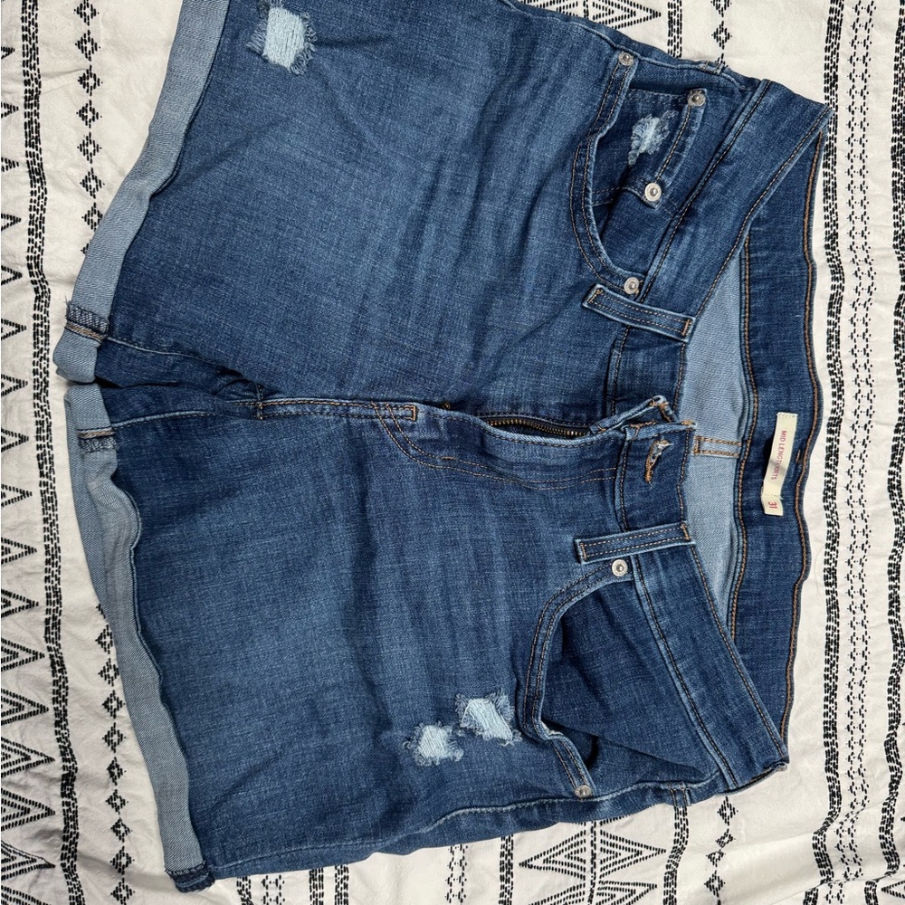 Levi Blue Denim Shorts